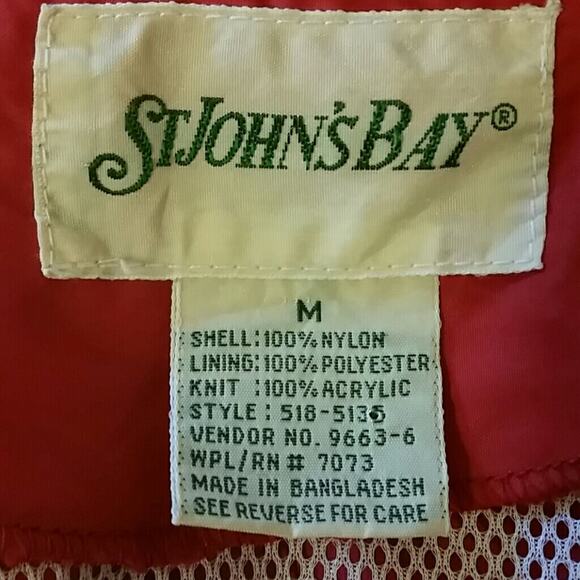 St John's Bay Red Nylon Rain Jacket. M - Picture 4 of 4